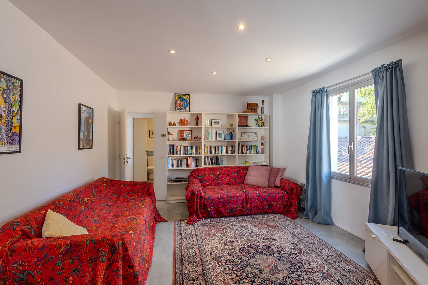 Salle de télévision | Maison de vacances à Pézenas Salle de télévision | Maison de vacances à Pézenas