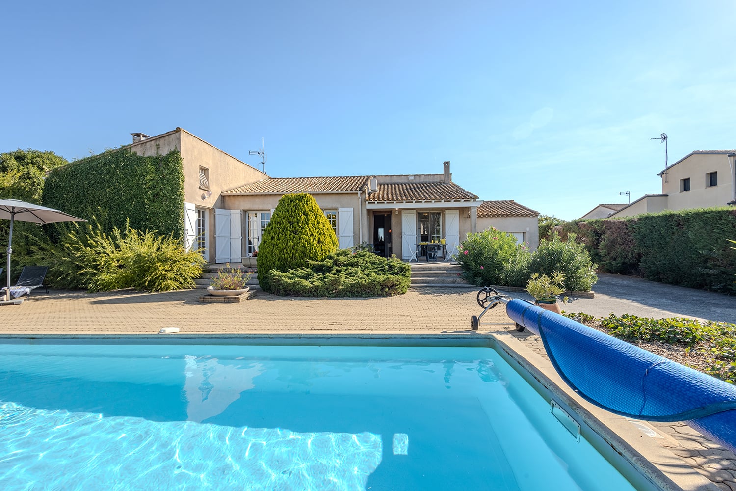 Holiday villa in Bessan with private heated pool