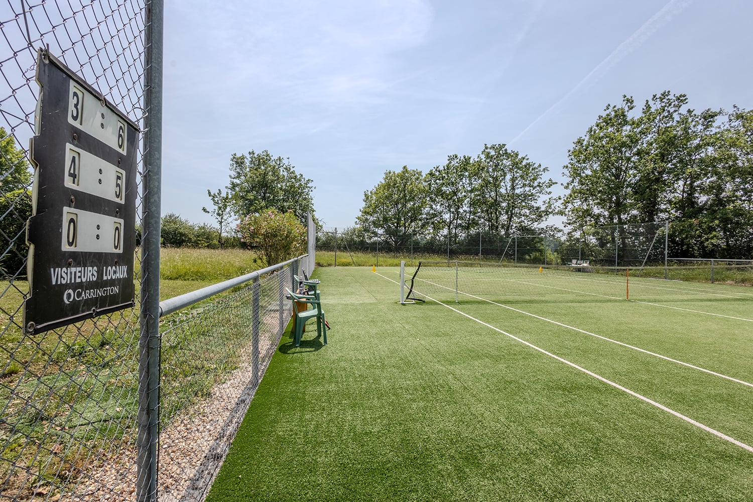 Court de tennis privé