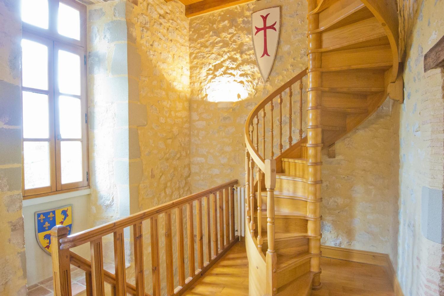 Escalier | Château de vacances en Dordogne