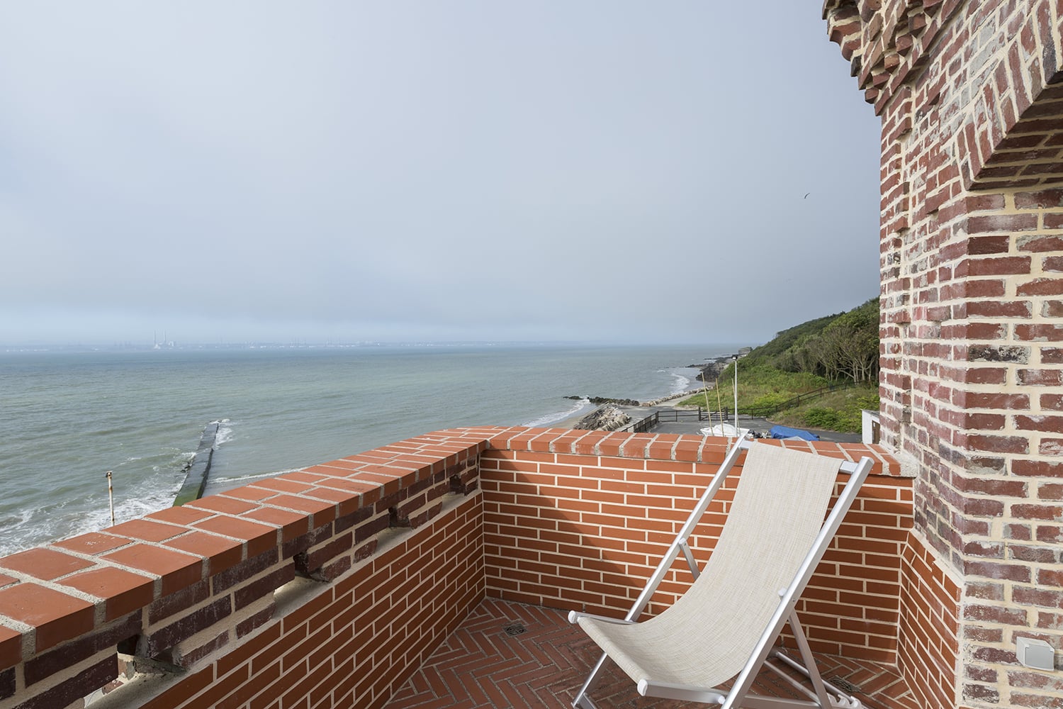 Terrace with sea view in Normandie Terrace with sea view in Normandie